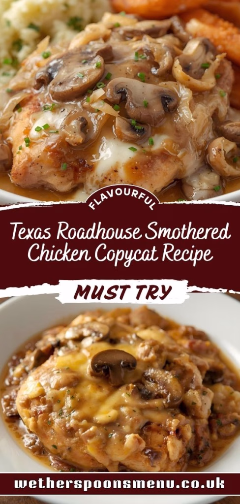 Texas Roadhouse Smothered Chicken Copycat Recipe