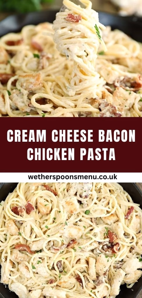 Cream Cheese Bacon Chicken Pasta Recipe