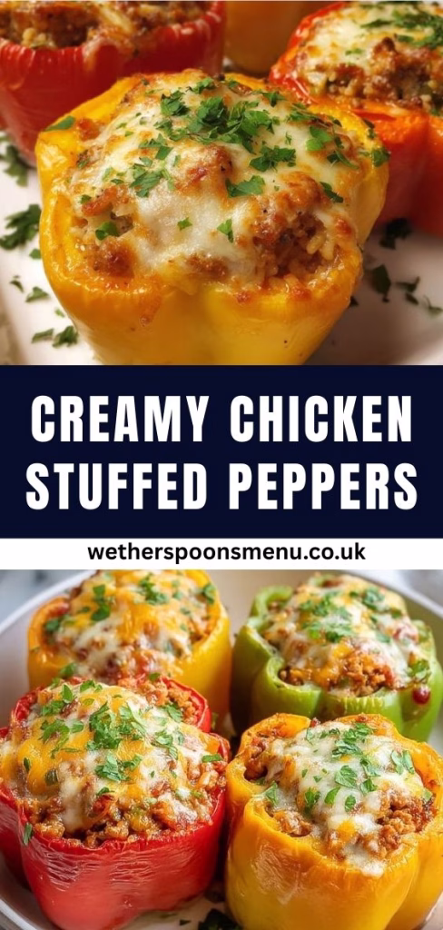 Creamy Chicken Stuffed Peppers Recipe