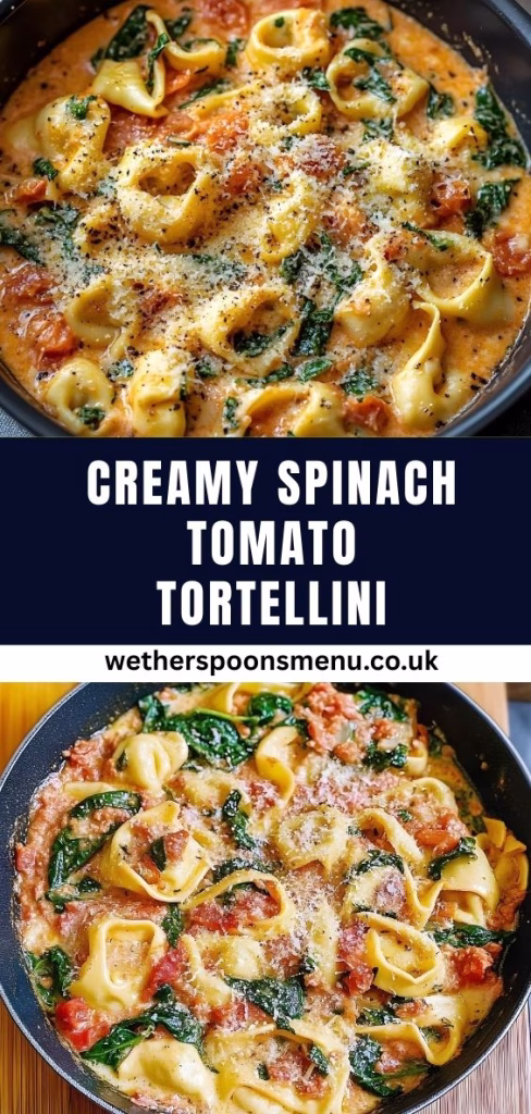 Creamy Spinach Tomato Tortellini Recipe