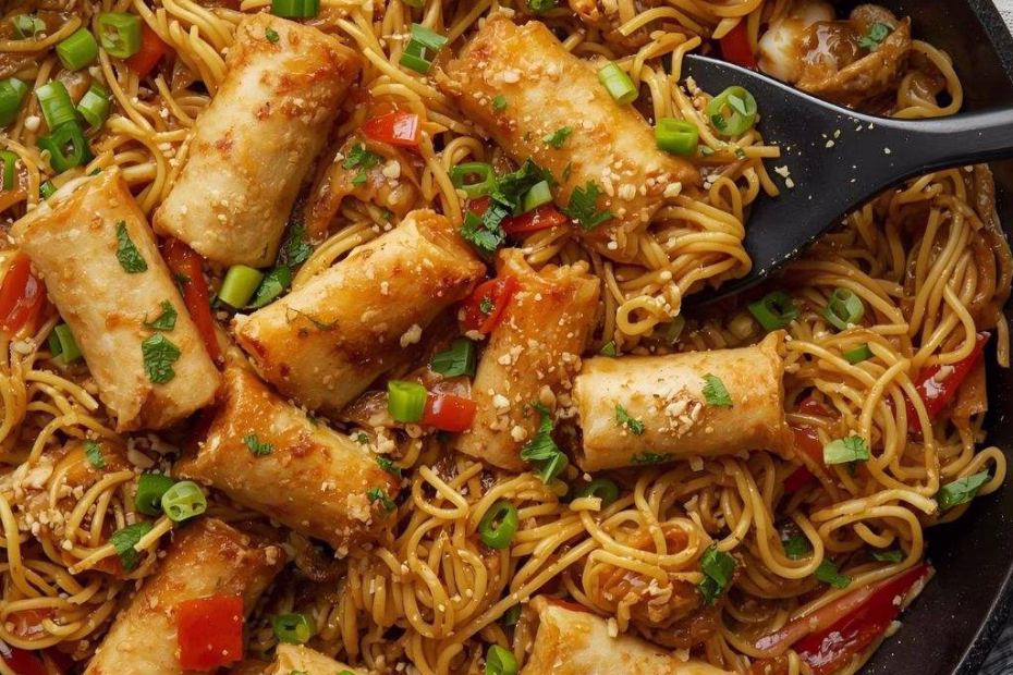 Egg Roll Ramen Skillet Recipe