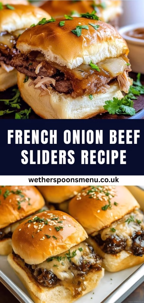 French Onion Beef Sliders Recipe