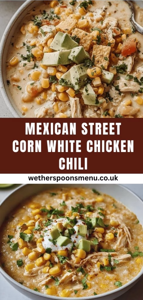 Mexican Street Corn White Chicken Chili Recipe