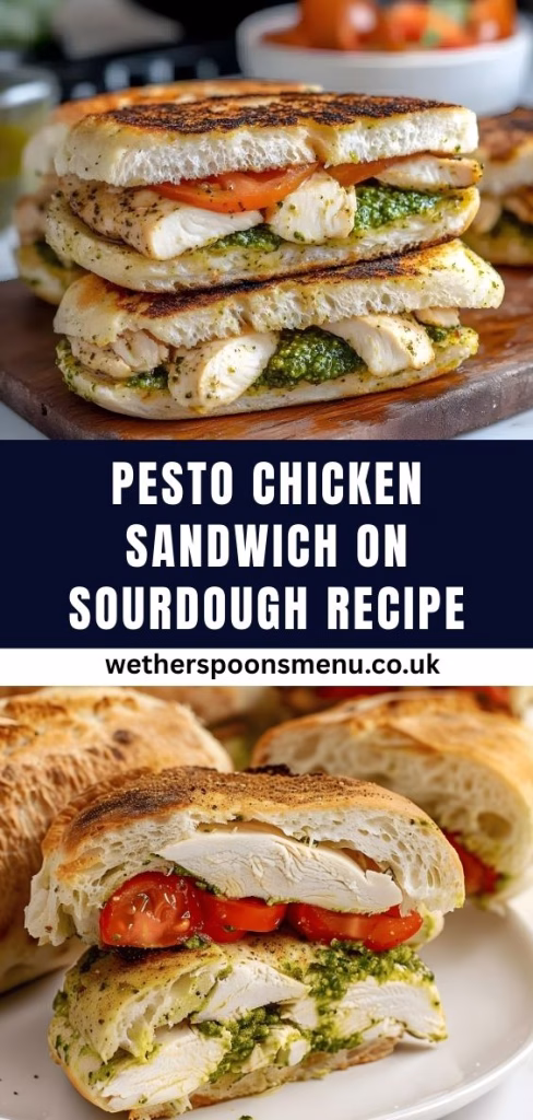 Pesto Chicken Sandwich on Sourdough Recipe