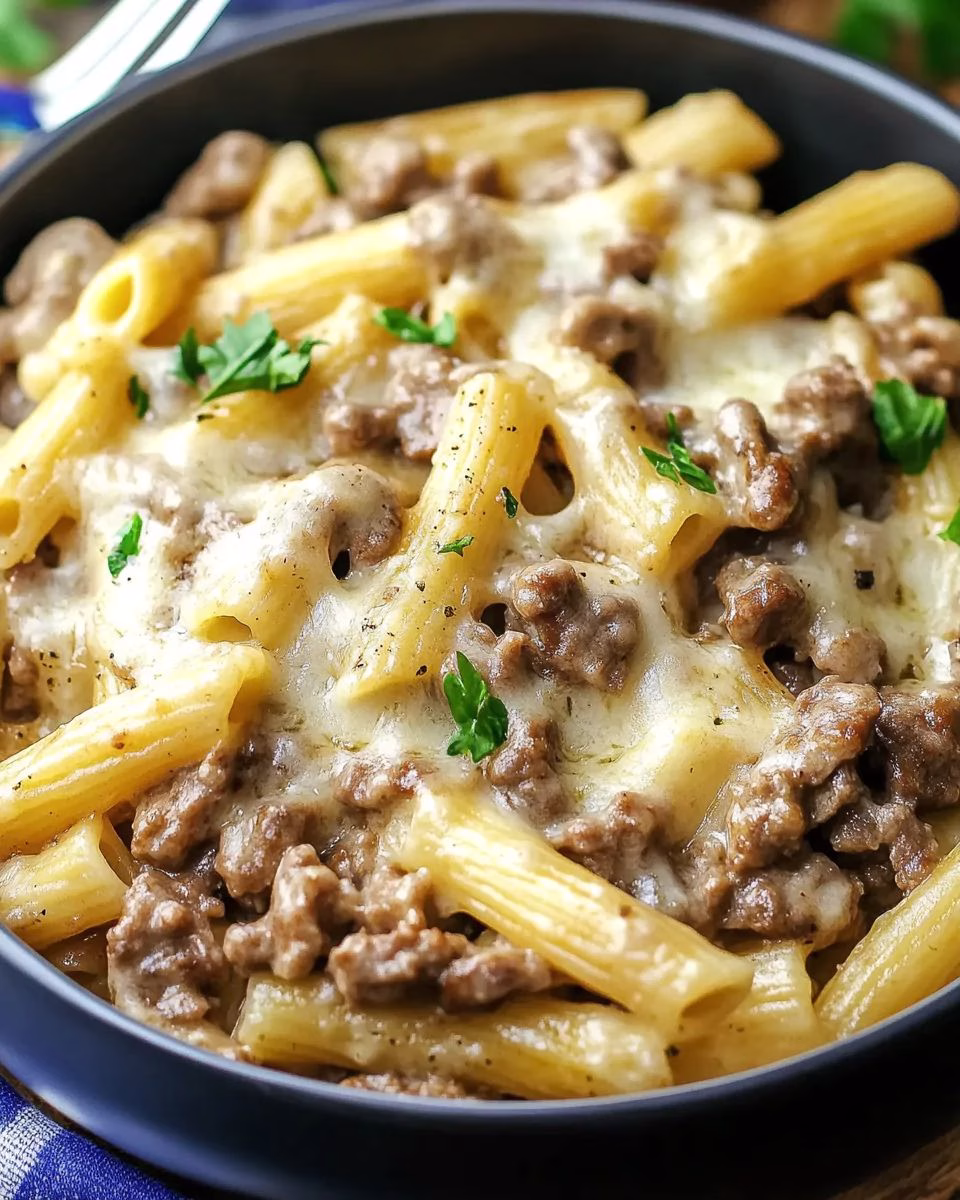 Philly Cheesesteak Pasta Recipe