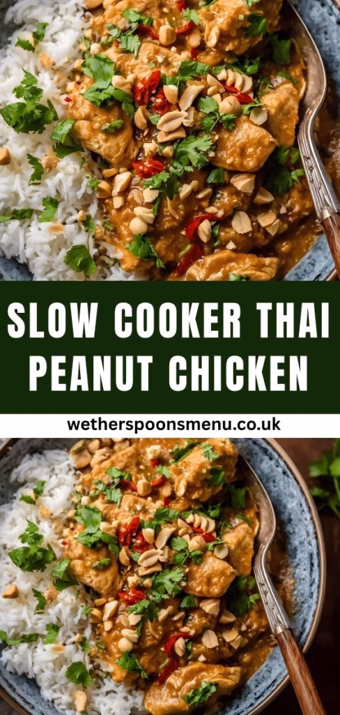 Slow Cooker Thai Peanut Chicken Recipe