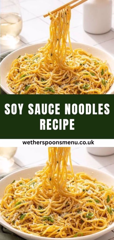 Soy Sauce Noodles Recipe