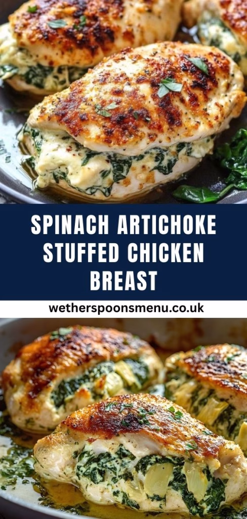 Spinach Artichoke Stuffed Chicken Breast Recipe