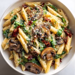 Spinach Mushroom Pasta Recipe