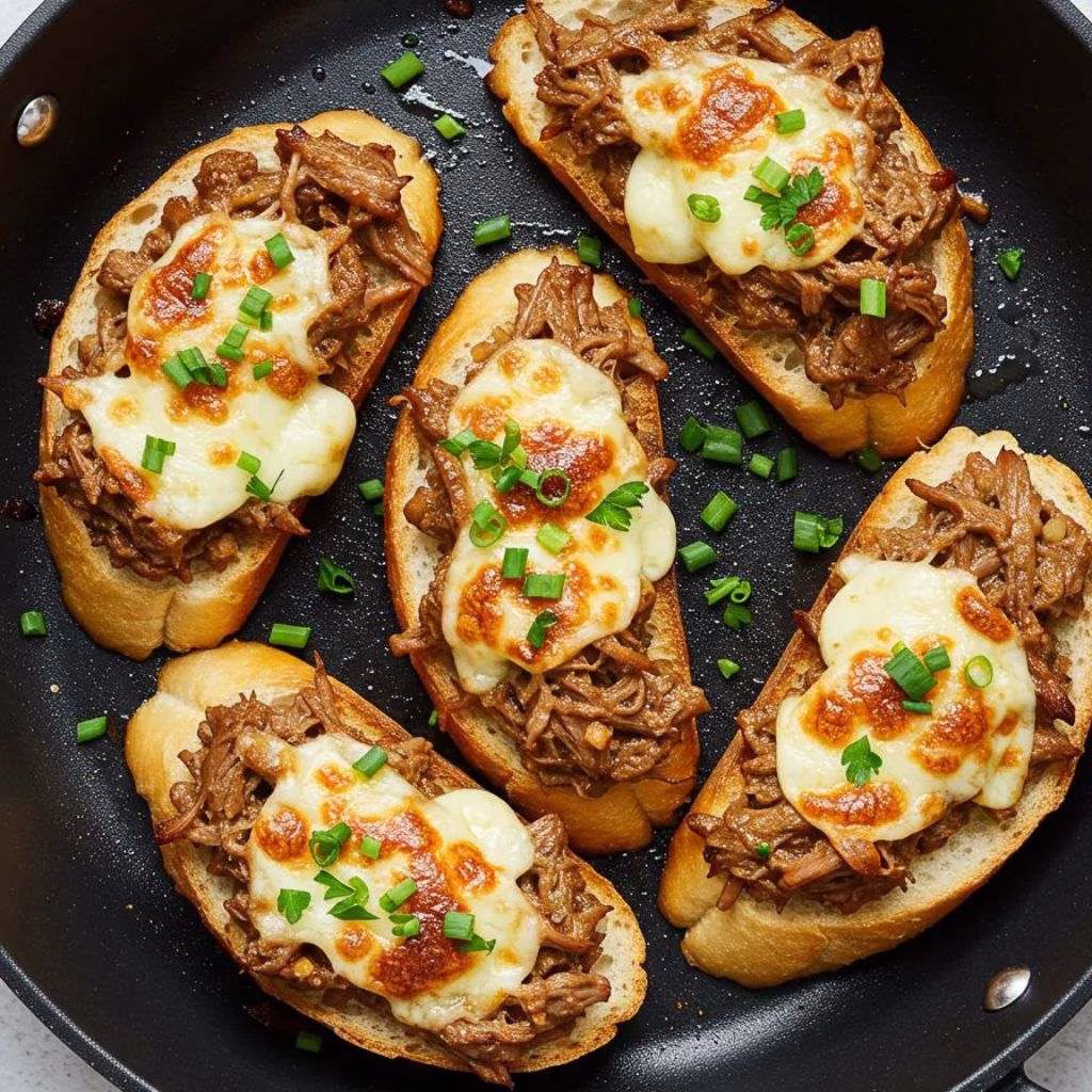 Steak And Cheese Garlic Toast Recipe