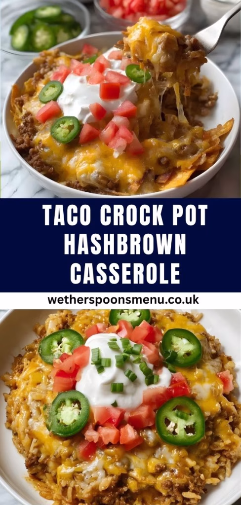 Taco Crock Pot Hashbrown Casserole Recipe