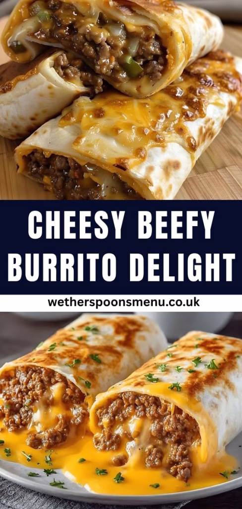 Cheesy Beefy Burrito Delight Recipe