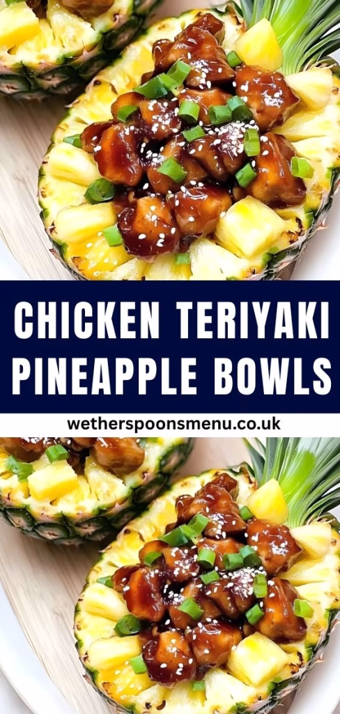 Chicken Teriyaki Pineapple Bowls Recipe