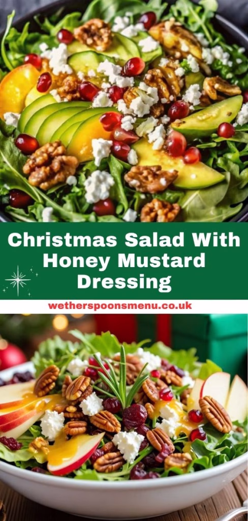 Christmas Salad with Honey Mustard Dressing Recipe