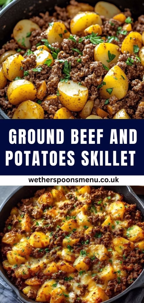 Ground Beef and Potatoes Skillet Recipe