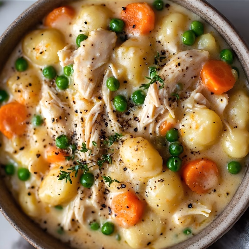 One Pot Gnocchi Chicken Pot Pie Recipe