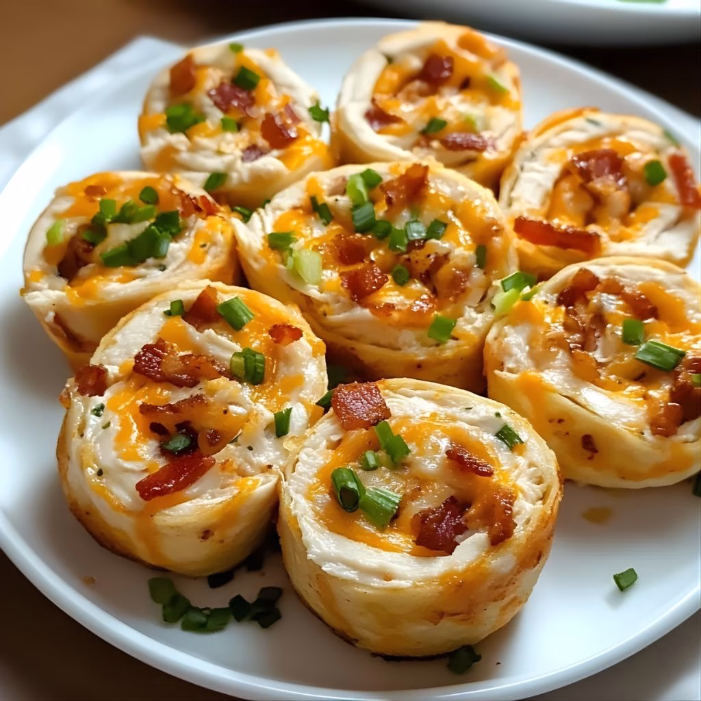 Baked Crack Chicken Pinwheels Recipe