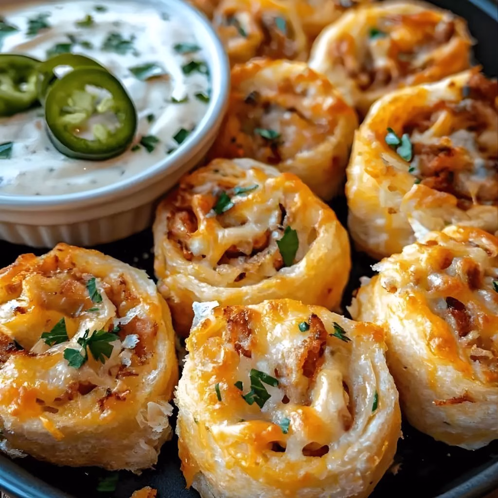 Baked Crack Chicken Pinwheels Recipe