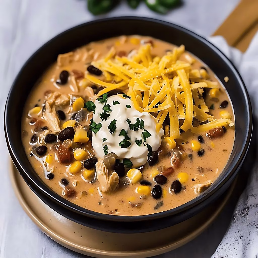 Southwest Chicken Soup with Cream Cheese Recipe