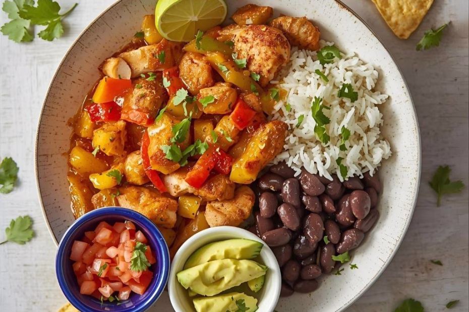 Chicken Fajita Rice Bowl Recipe