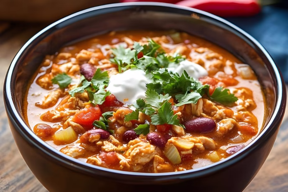Slow Cooker Buffalo Chicken Chili Recipe