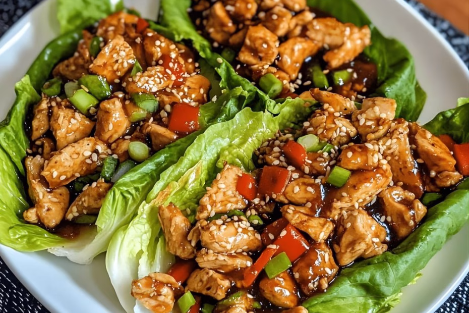 Teriyaki Chicken Lettuce Wraps Recipe