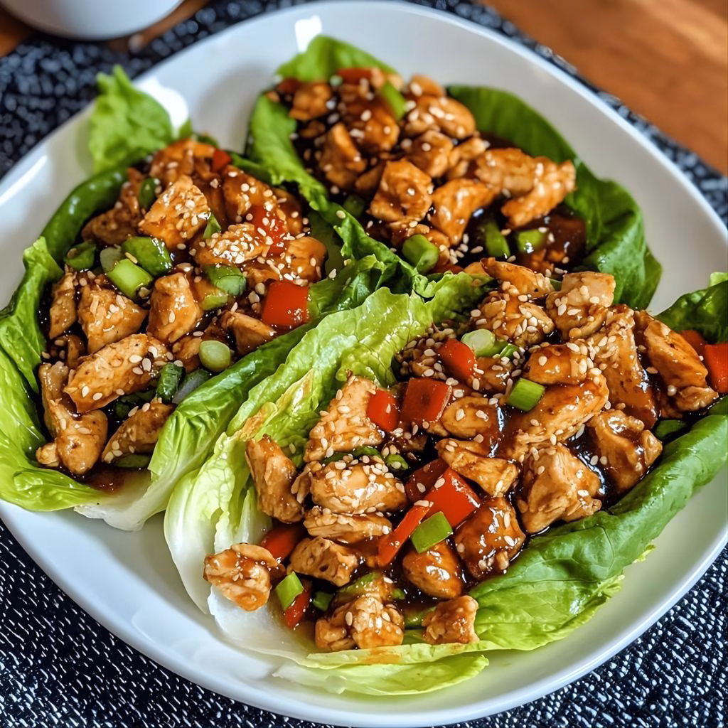 Teriyaki Chicken Lettuce Wraps Recipe