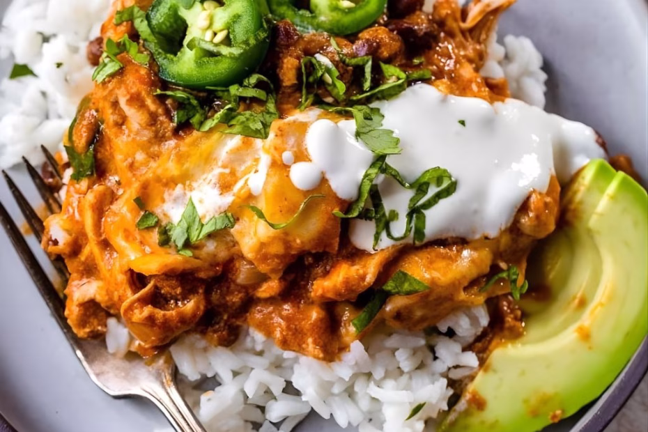 Slow Cooker Chicken Enchiladas Recipe