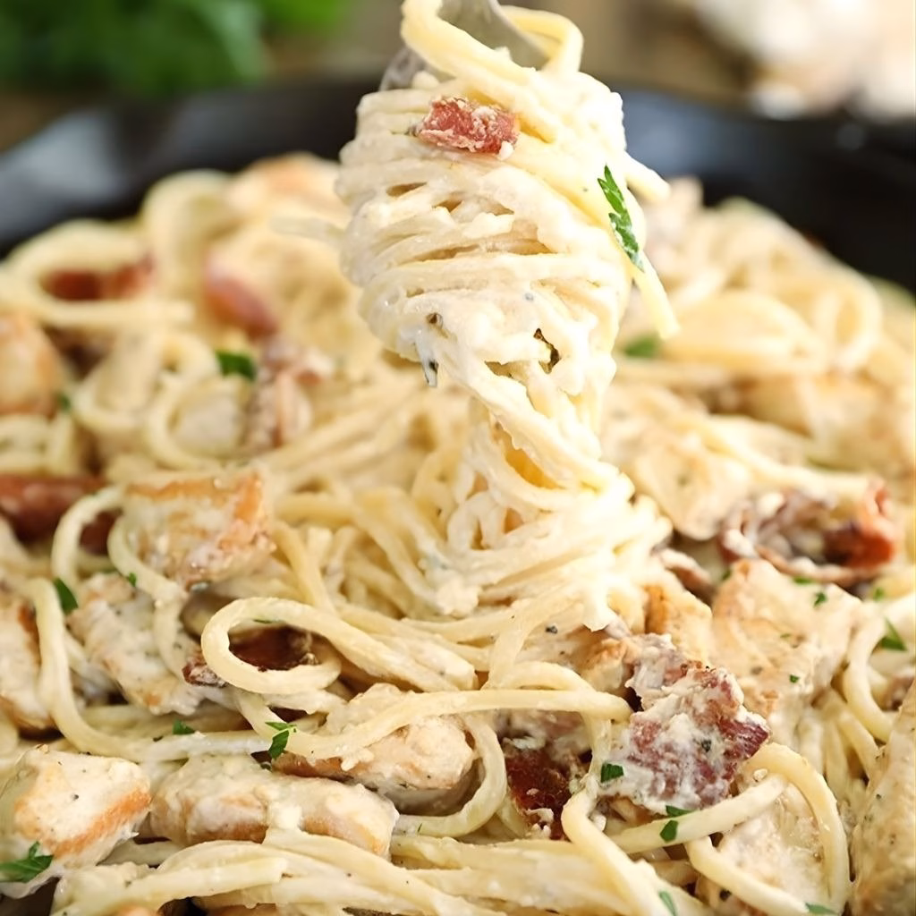 Cream Cheese Bacon Chicken Pasta Recipe