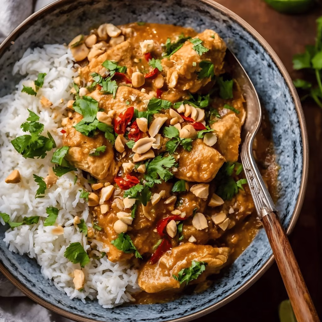 Slow Cooker Thai Peanut Chicken Recipe