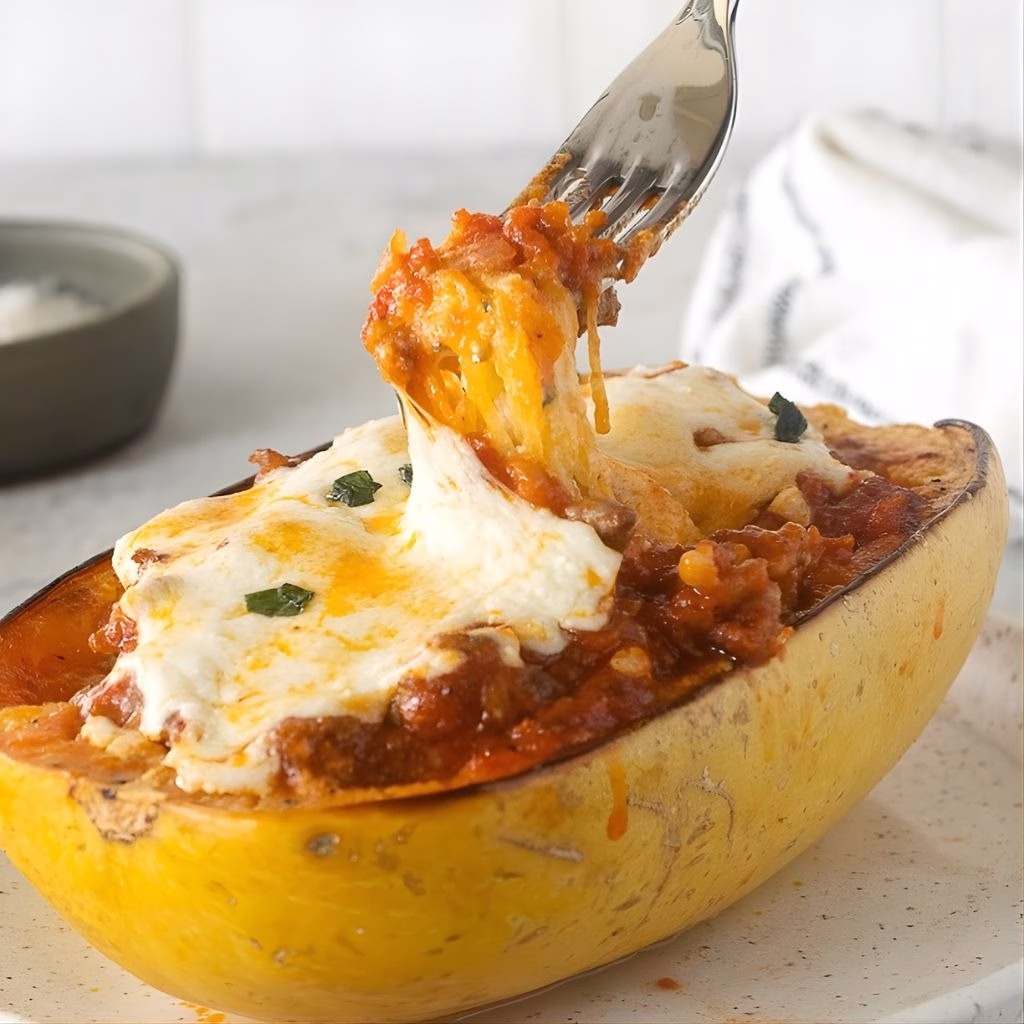 Mini Spaghetti Squash Lasagnas Recipe