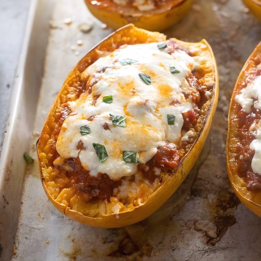 Mini Spaghetti Squash Lasagnas Recipe
