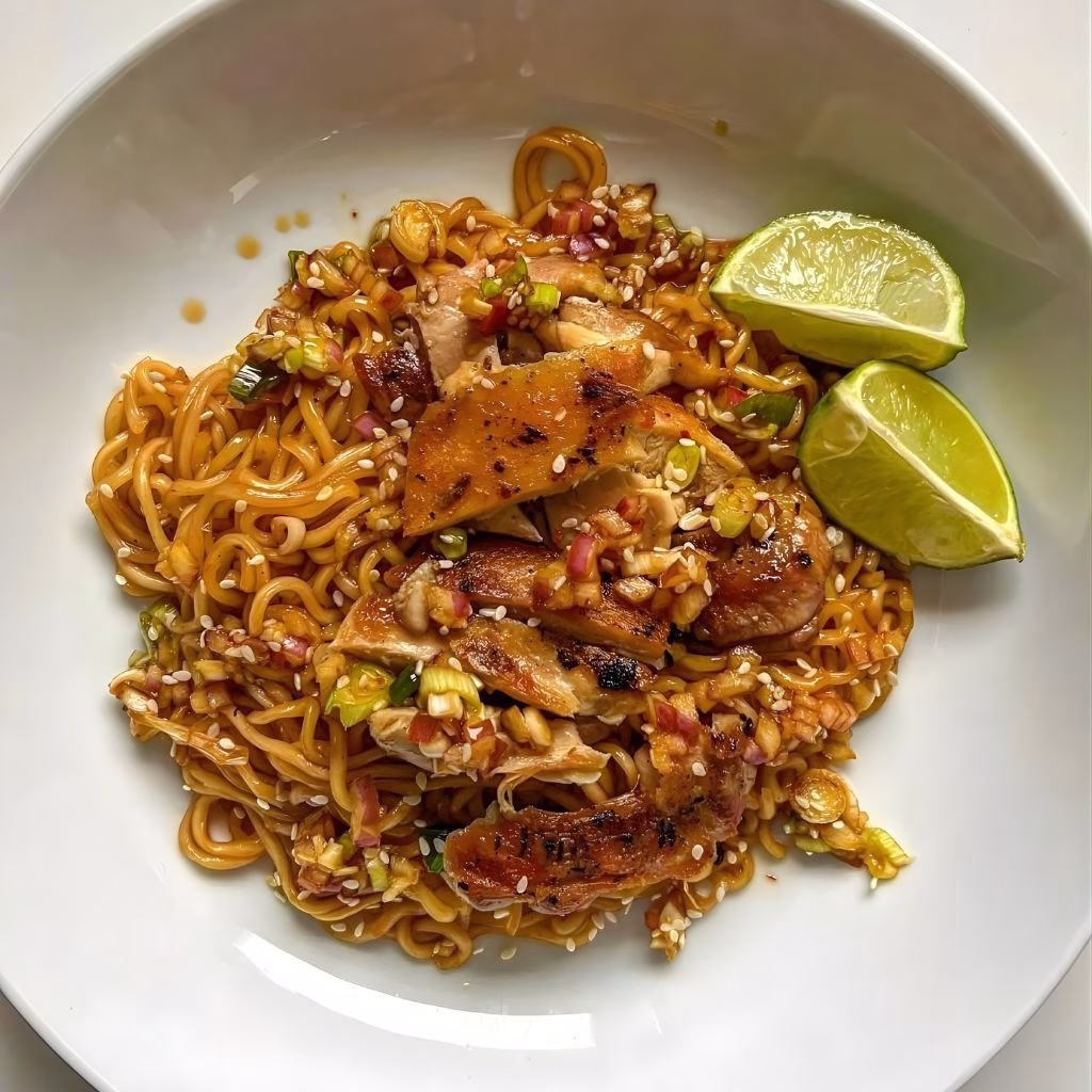 Honey Sesame Chicken Noodle Bake Recipe