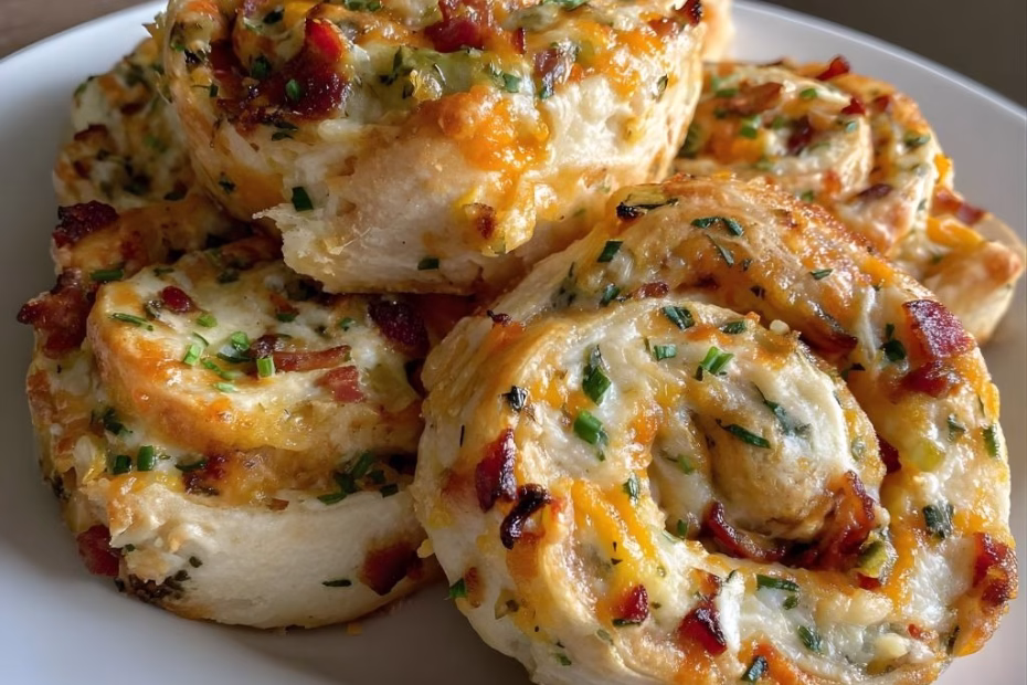 Bacon Cheddar Ranch Pinwheels Recipe