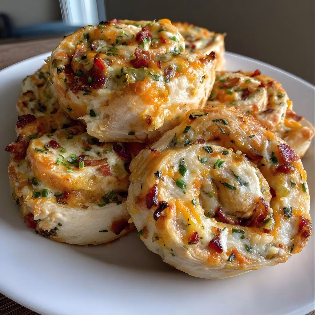 Bacon Cheddar Ranch Pinwheels Recipe