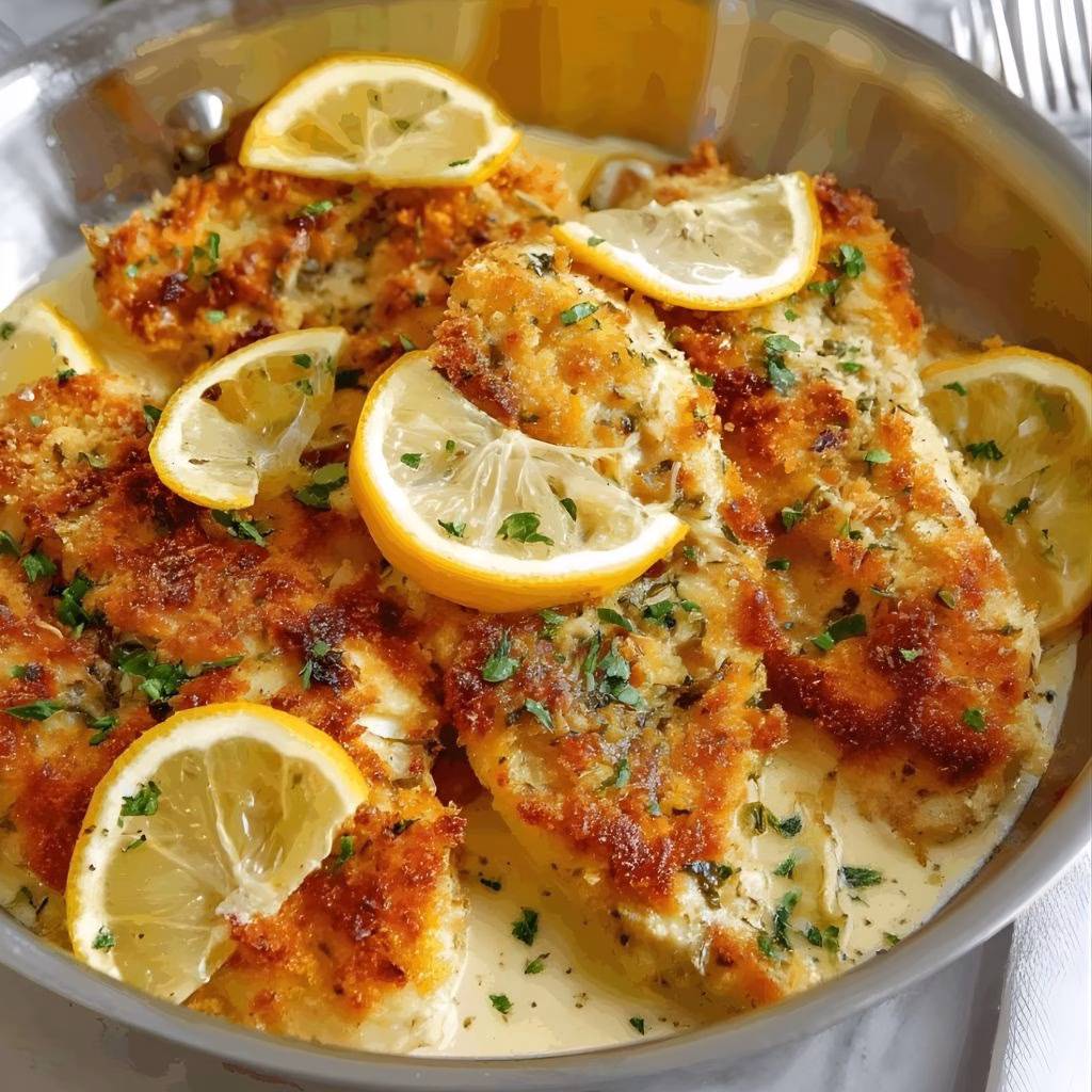 Creamy Lemon Parmesan Chicken Recipe