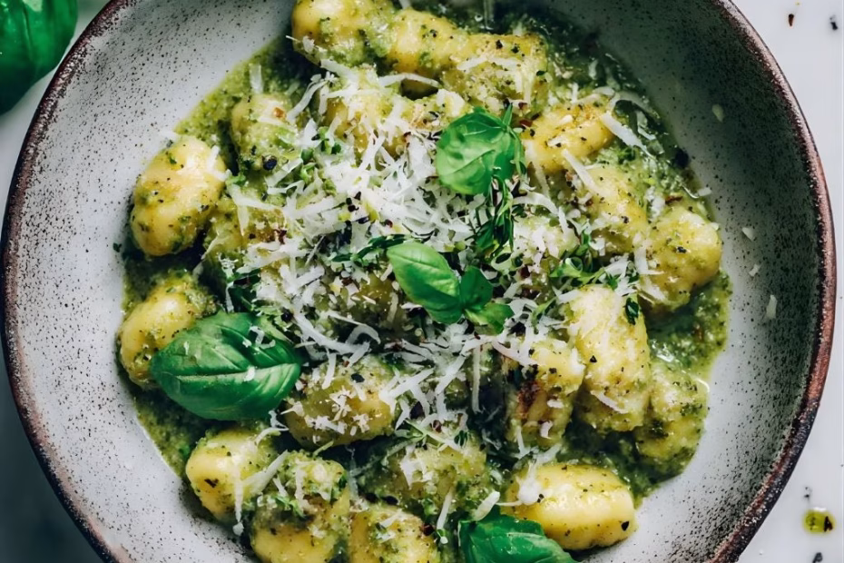 Creamy Pesto Gnocchi Recipe