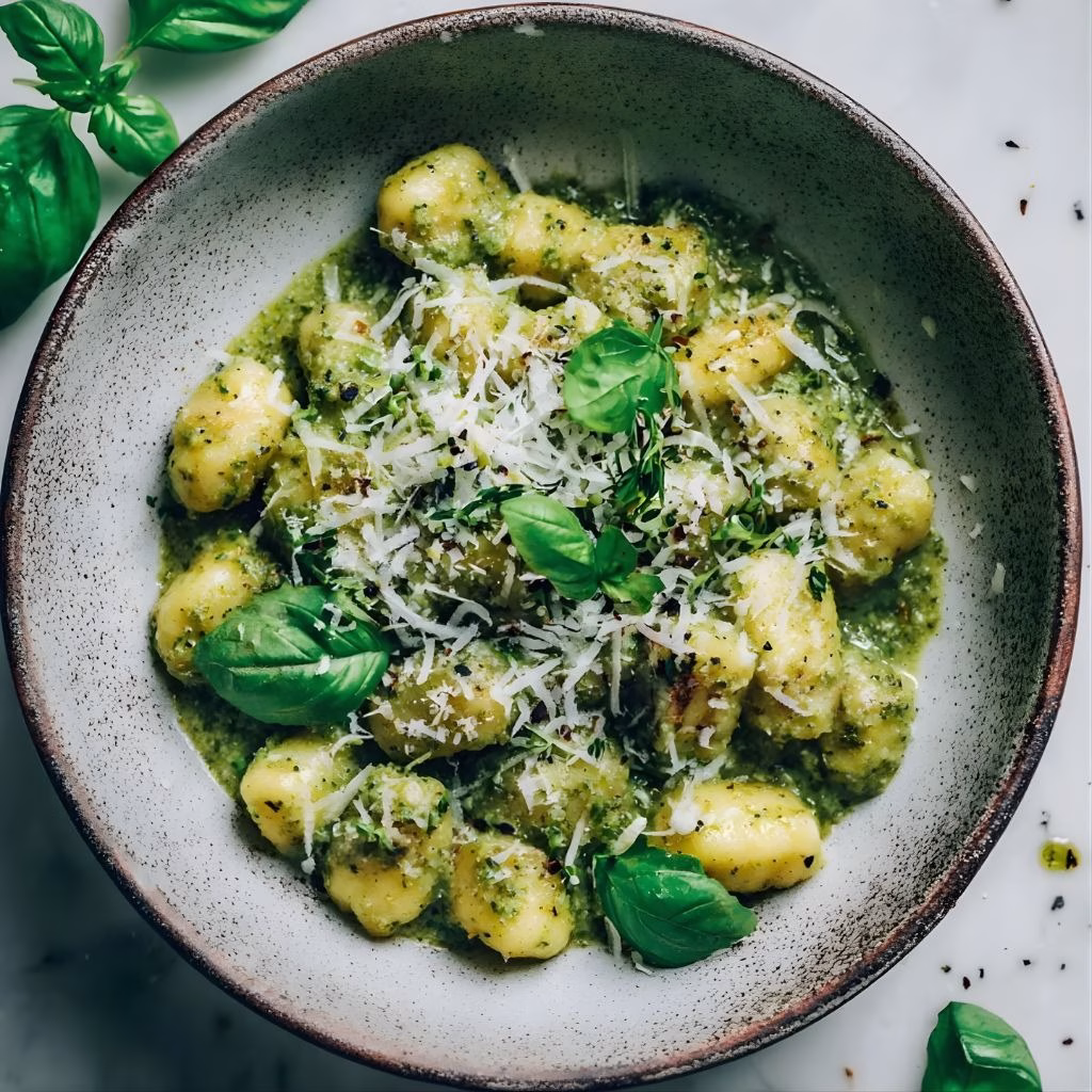 Creamy Pesto Gnocchi Recipe