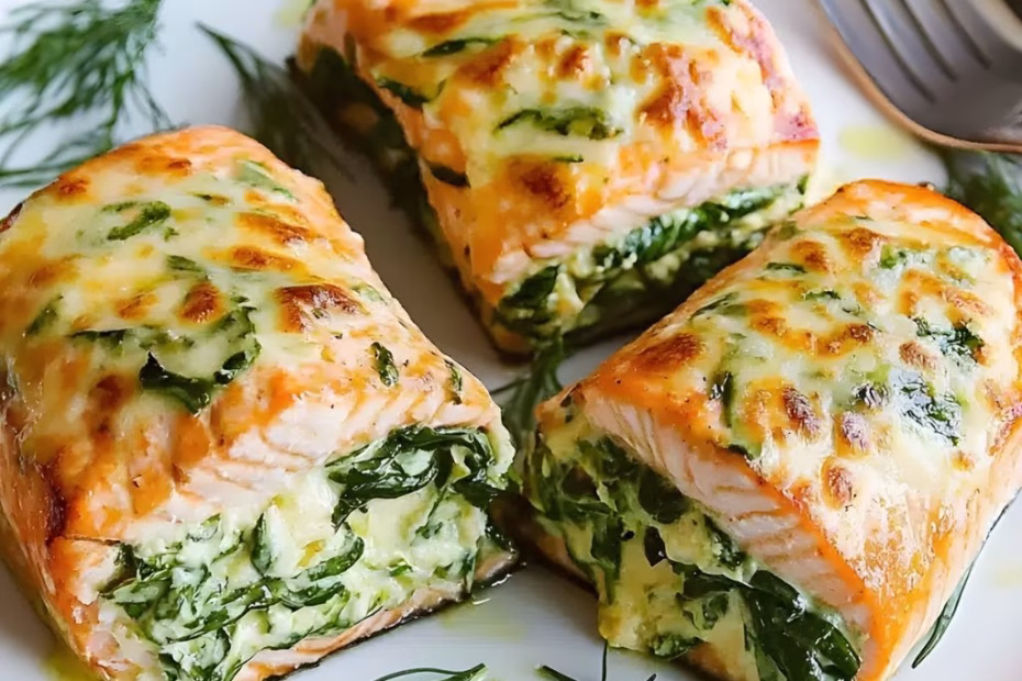 Spinach Stuffed Salmon Recipe