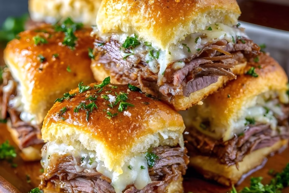 French Onion Beef Sliders Recipe