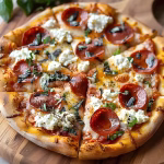 Hot Honey Pepperoni Ricotta Pizza Recipe