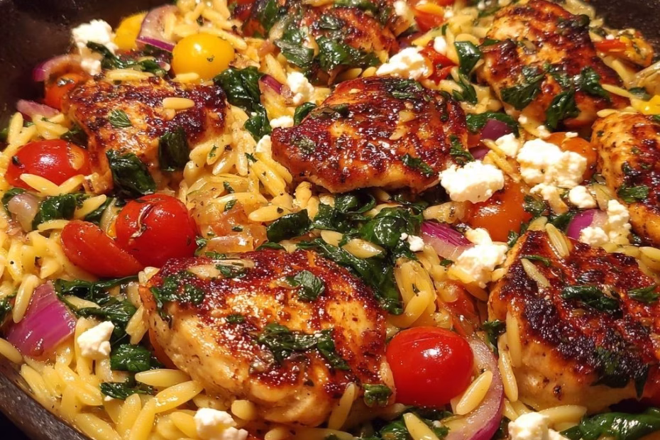 Mediterranean Chicken And Orzo Recipe