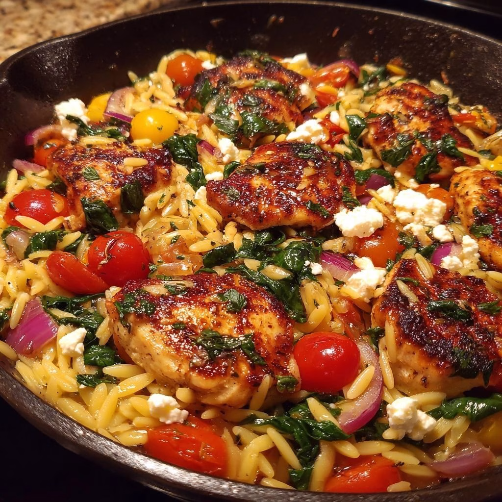 Mediterranean Chicken And Orzo Recipe