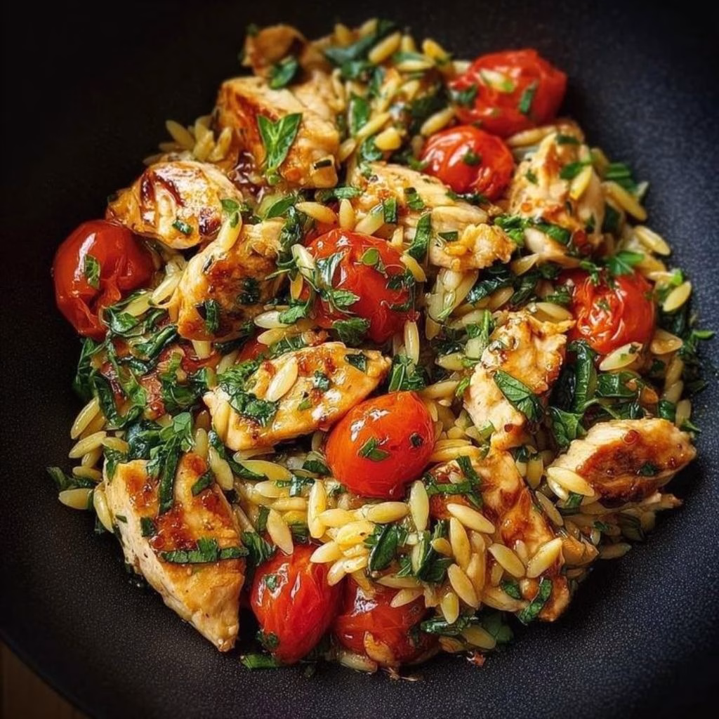 Mediterranean Chicken And Orzo Recipe
