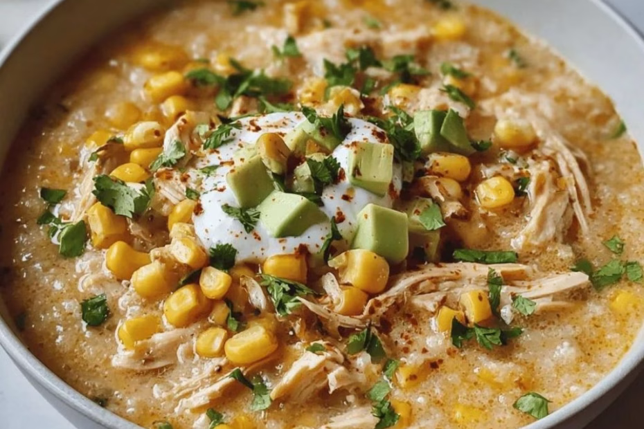 Mexican Street Corn White Chicken Chili Recipe