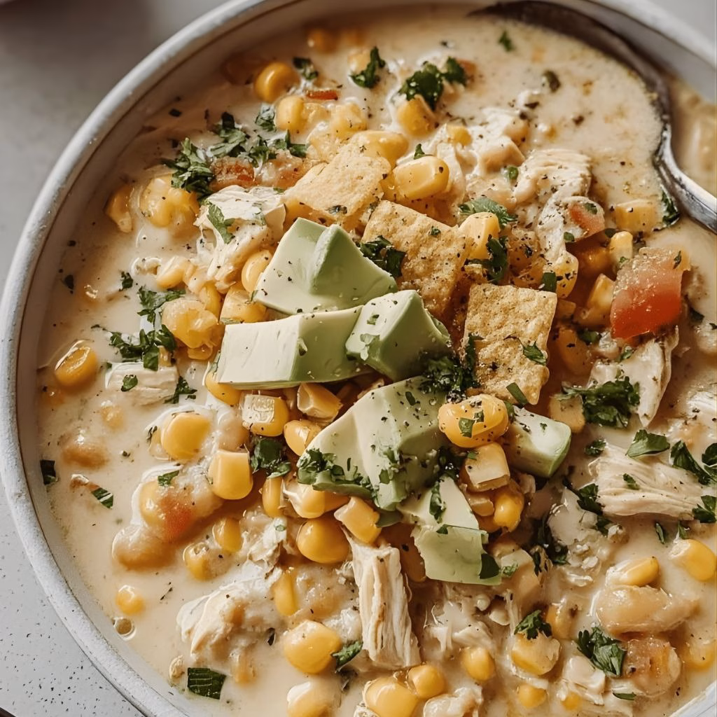Mexican Street Corn White Chicken Chili Recipe