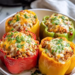 Creamy Chicken Stuffed Peppers Recipe