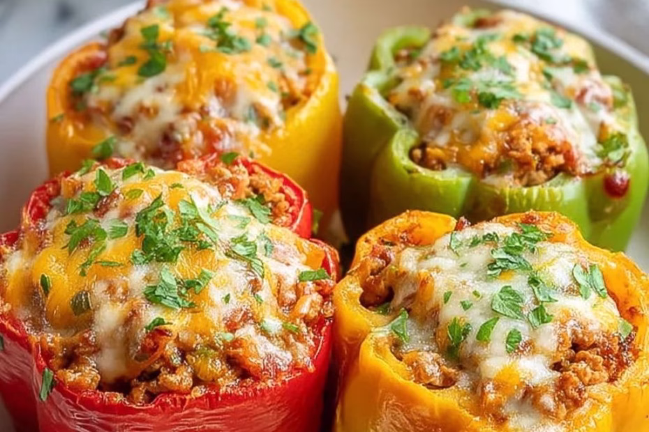 Creamy Chicken Stuffed Peppers Recipe