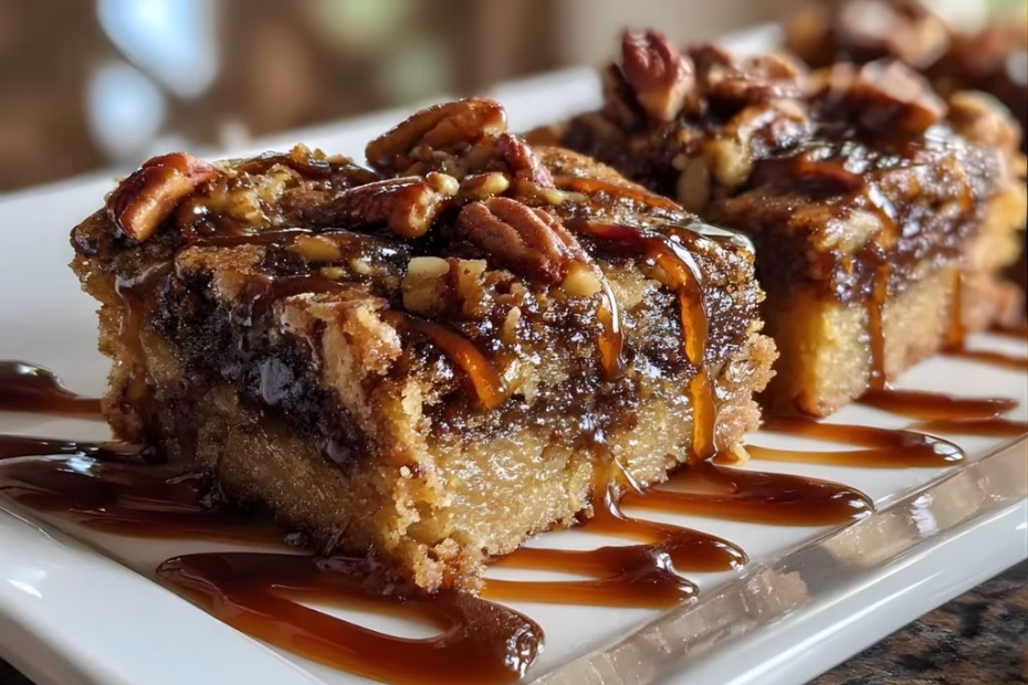 Maple Pecan Brownie Bars Recipe