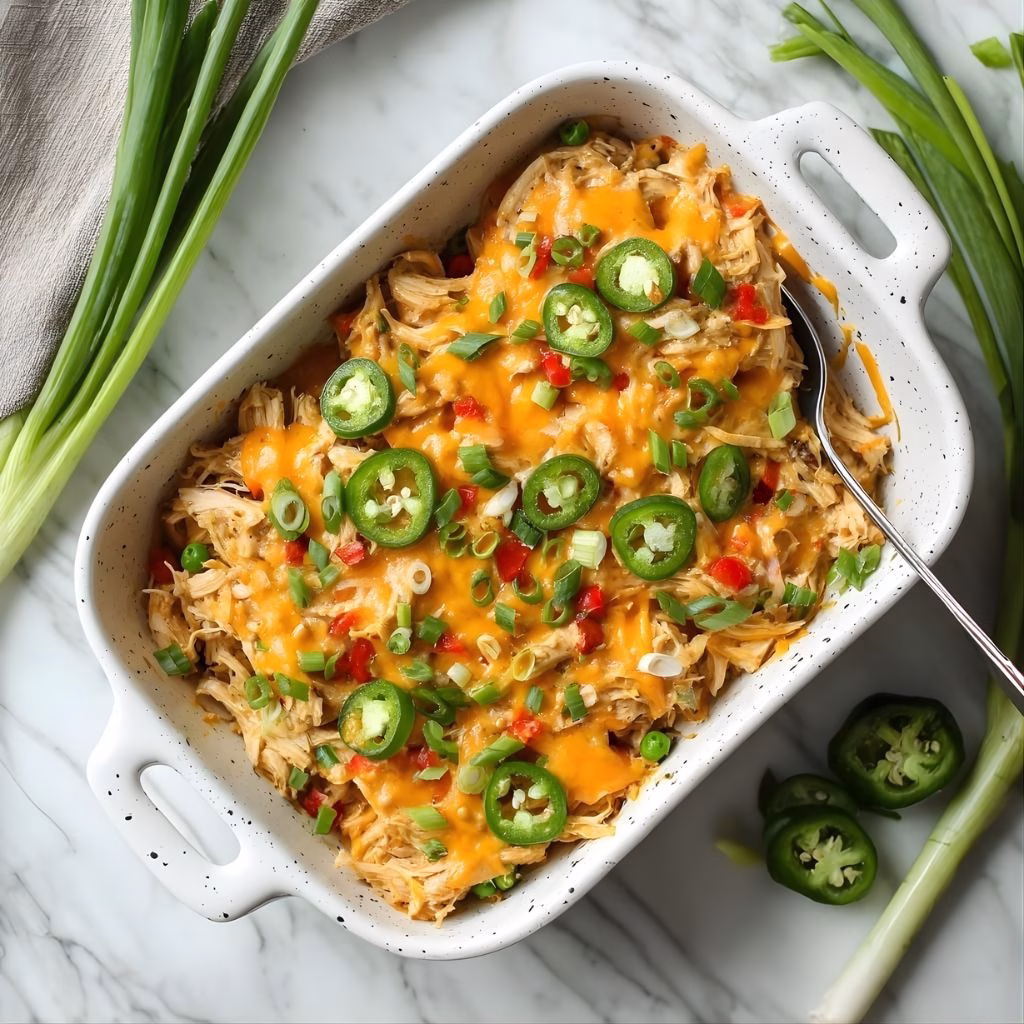 Jalapeno Buffalo Chicken Casserole Recipe